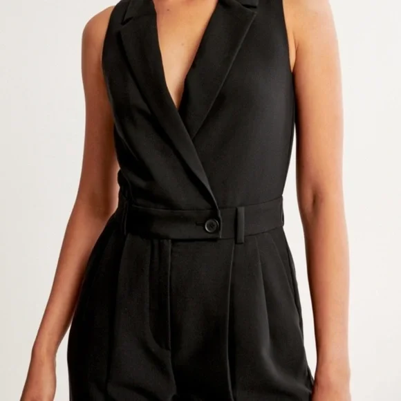 NWT Abercrombie & Fitch Black Sloane Jumpsuit - Picture 9 of 11
